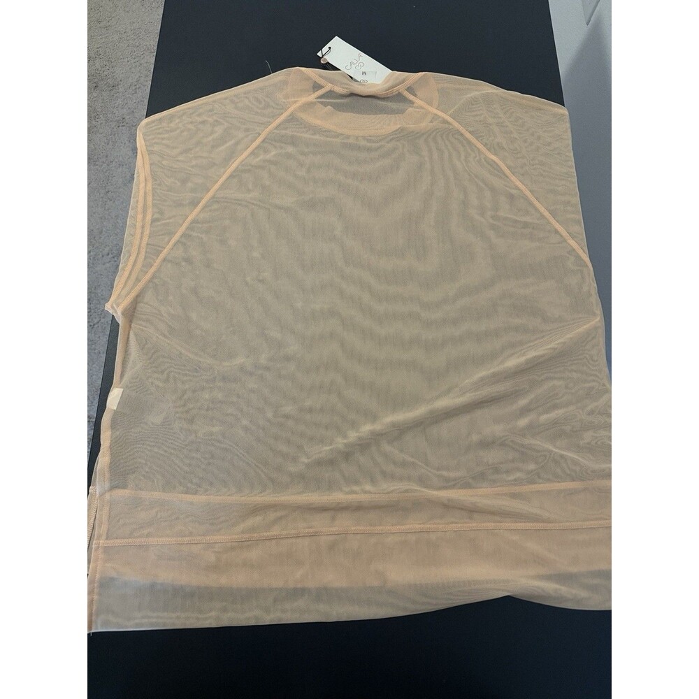 Calia By Carrie Underwood Women's Oversized Mesh Tee Size M Peach Short Sleeve - Picture 5 of 6